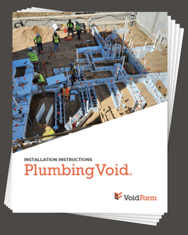 Stack of PlumbingVoid Installation Manual sheets